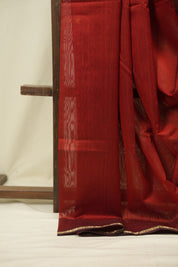 Maroon Maheshwari Saree - SRMMS1399