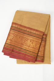 Light Brown Kanchi Cotton Saree - SRLBKCS1035