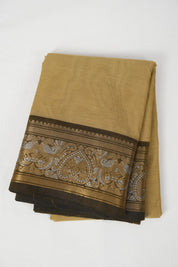 Beige Kanchi Cotton Saree - SRBKCS1041