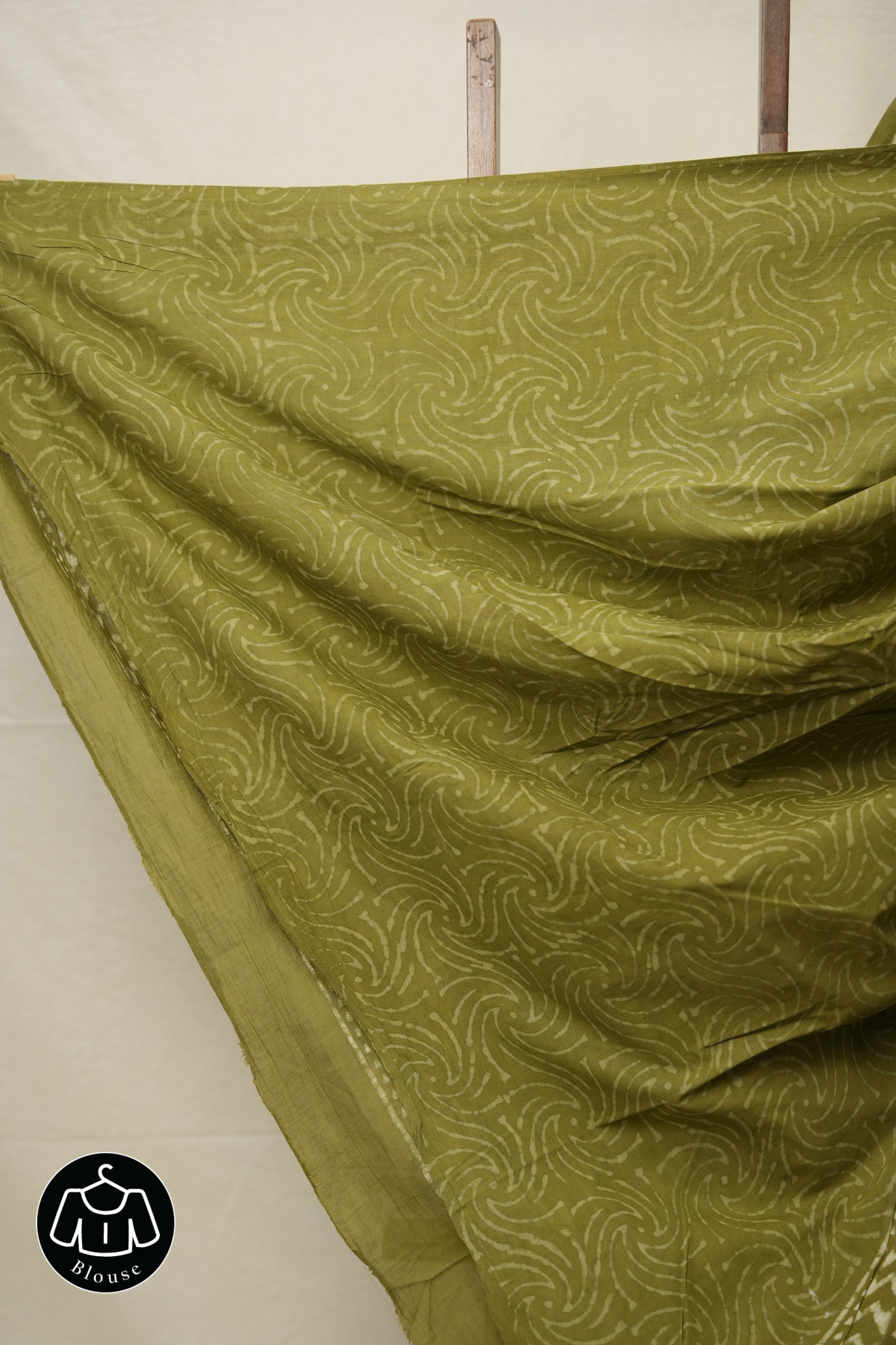 Mehendi Green HBP Cotton Saree - SRMGCS2768