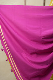 Mustard Yellow HBP Cotton Saree - SRMYCS3080