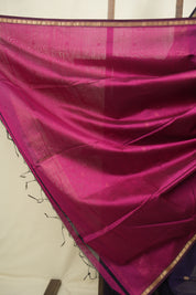 Purple Maheshwari Saree - SRPMS1401