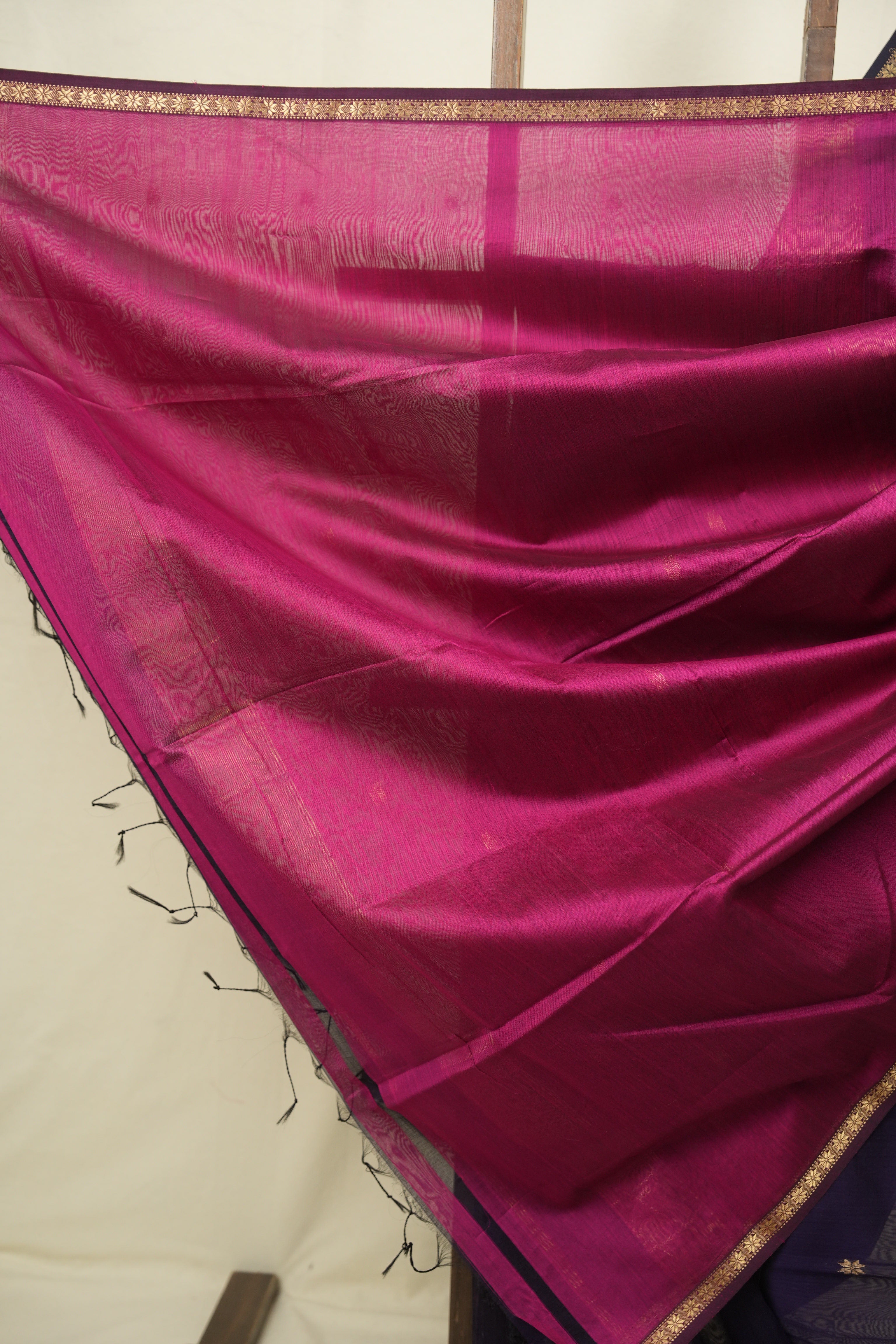 Purple Maheshwari Saree - SRPMS1401