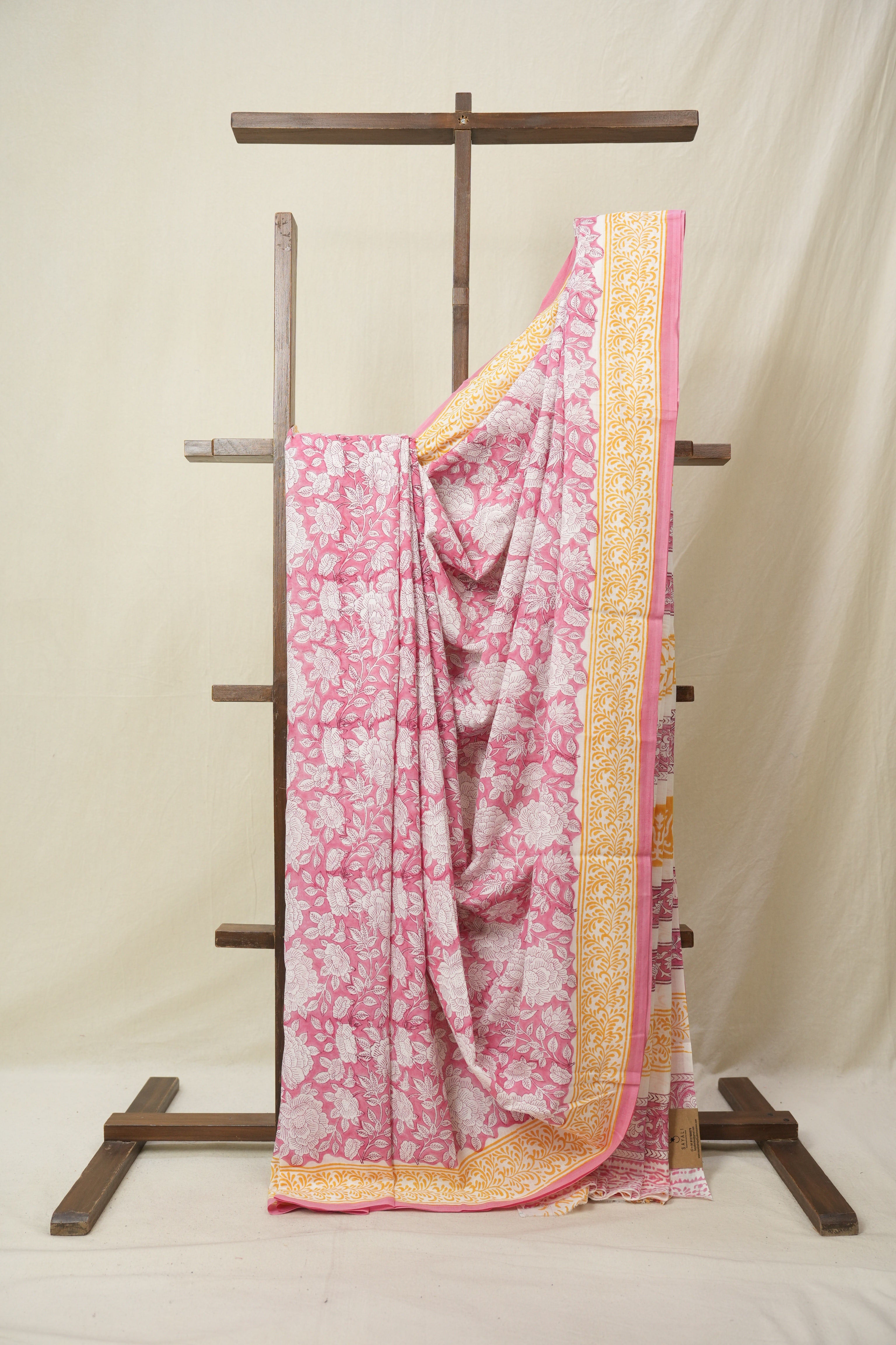 Pink HBP Cotton Saree - SRPCS3234