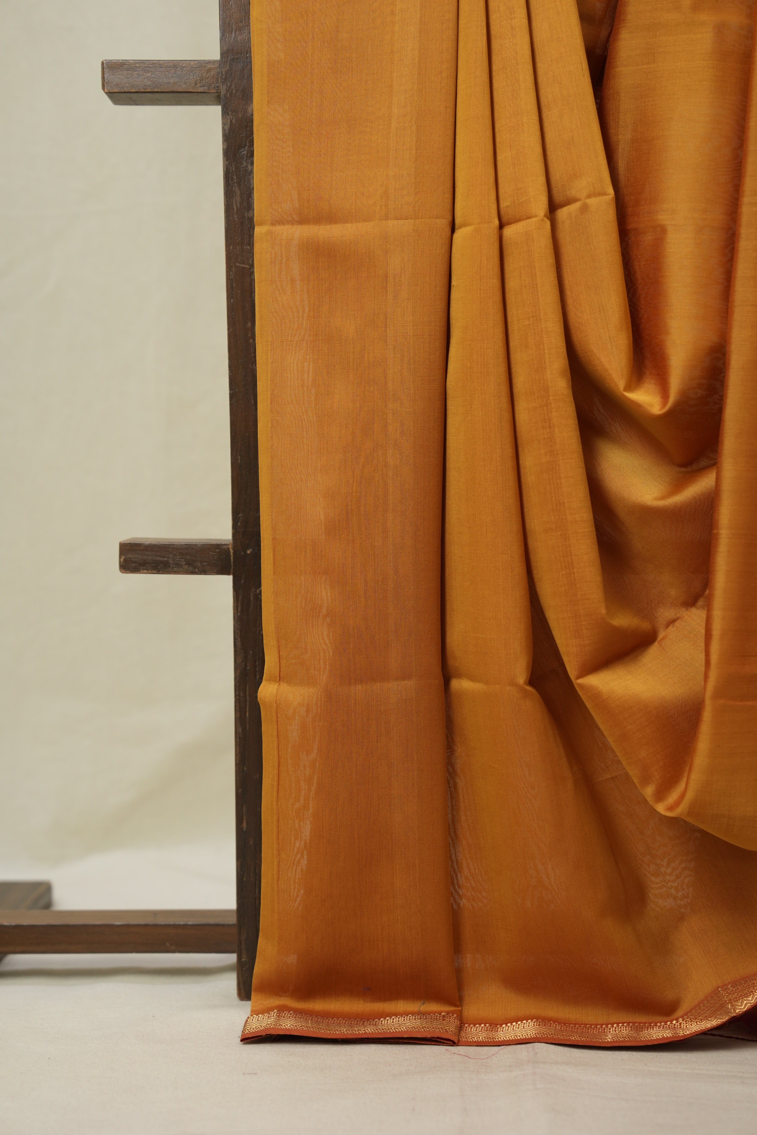 Mustard Maheshwari Saree - SRMMS1081