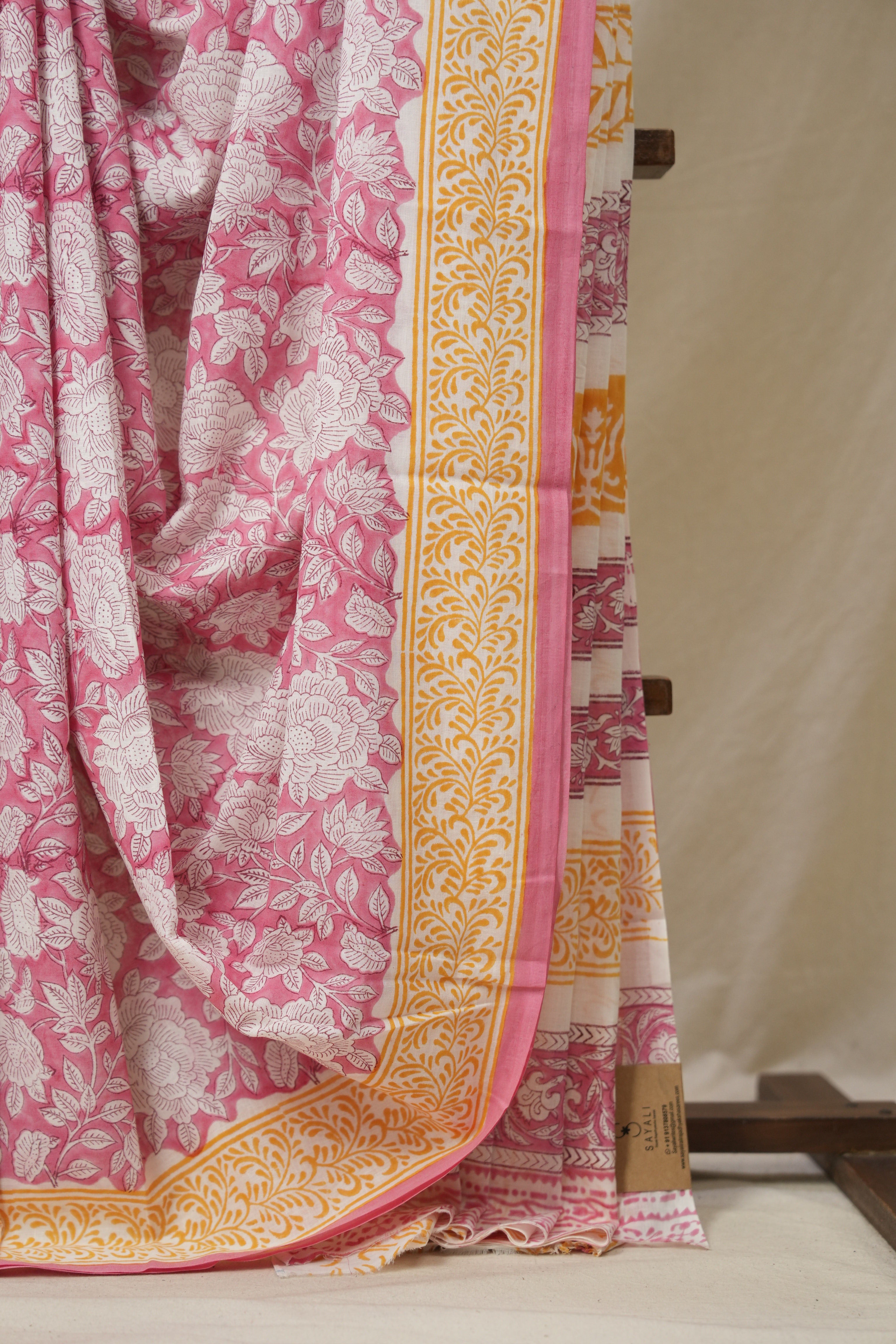 Pink HBP Cotton Saree - SRPCS3234