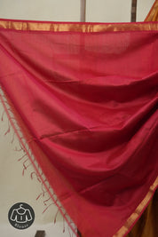 Mustard Maheshwari Saree - SRMMS1081