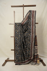 Black HBP Cotton Saree - SRBCS2784