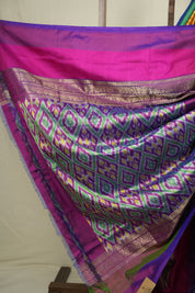 Mustard Pochampalli Silk Ikat Saree - SRMPSIS319