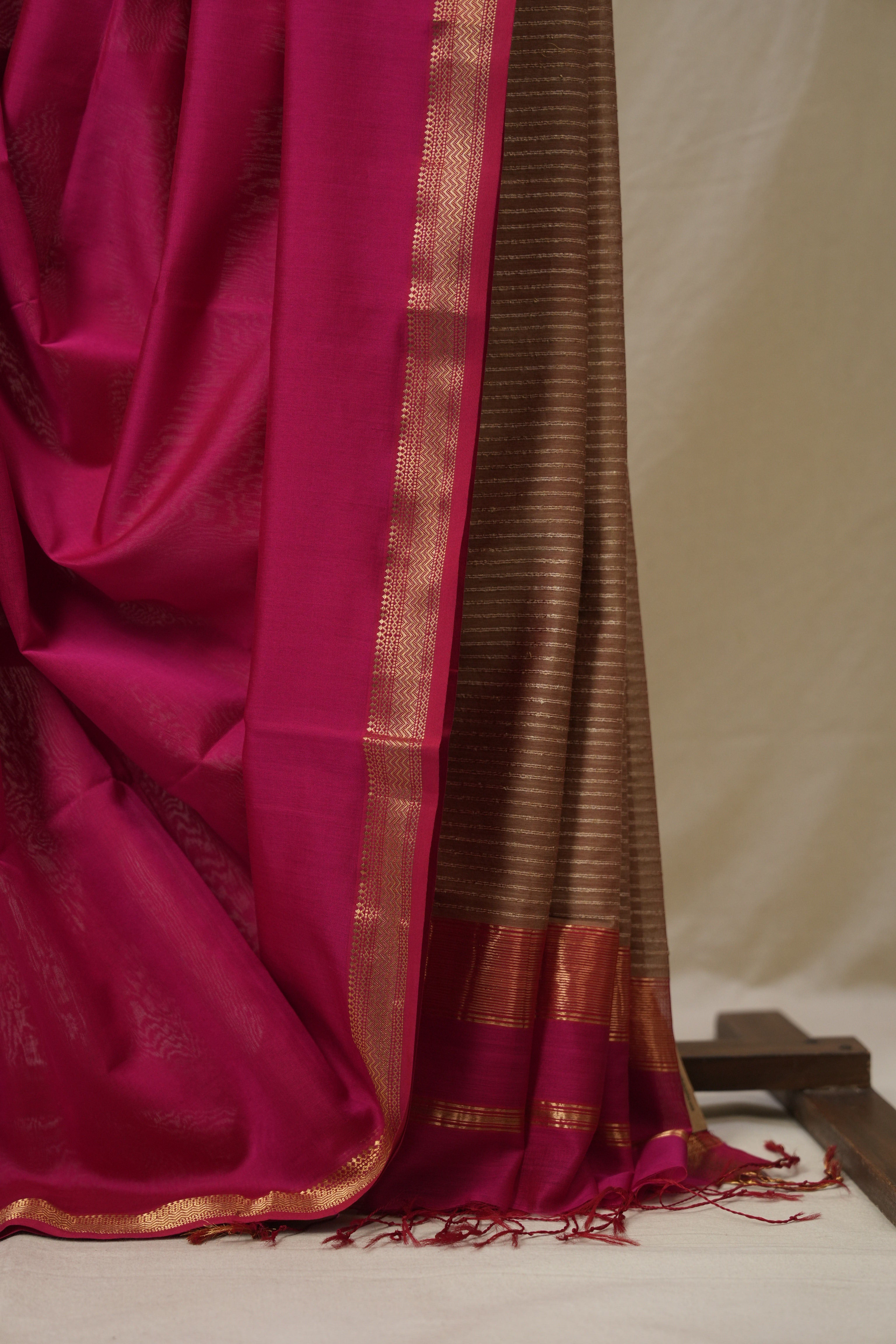 Pink Maheshwari Saree - SRPMS1082