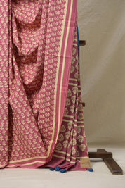 Light Pink HBP Cotton Saree - SRLPCS3081