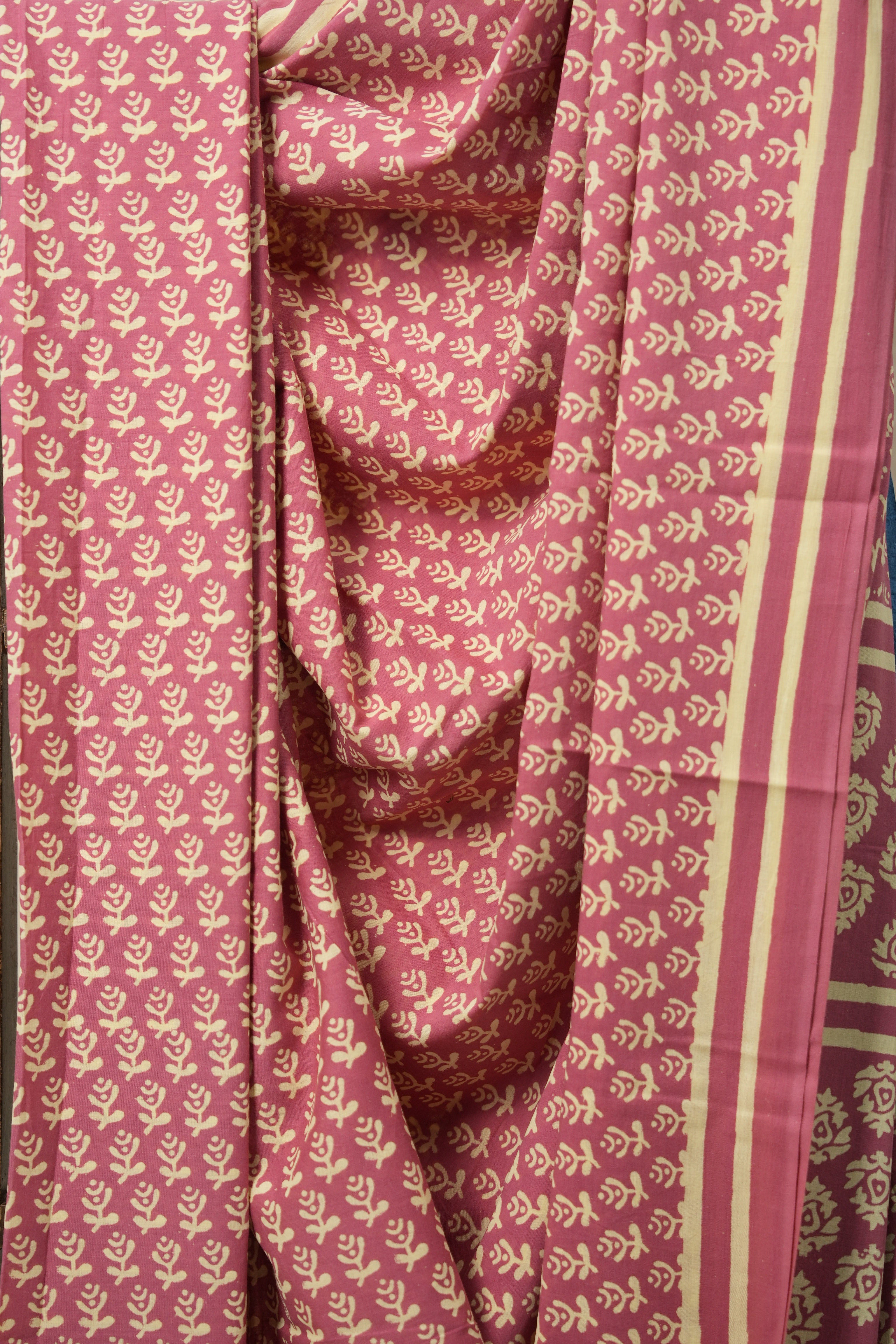 Light Pink HBP Cotton Saree - SRLPCS3081
