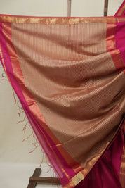 Pink Maheshwari Saree - SRPMS1082