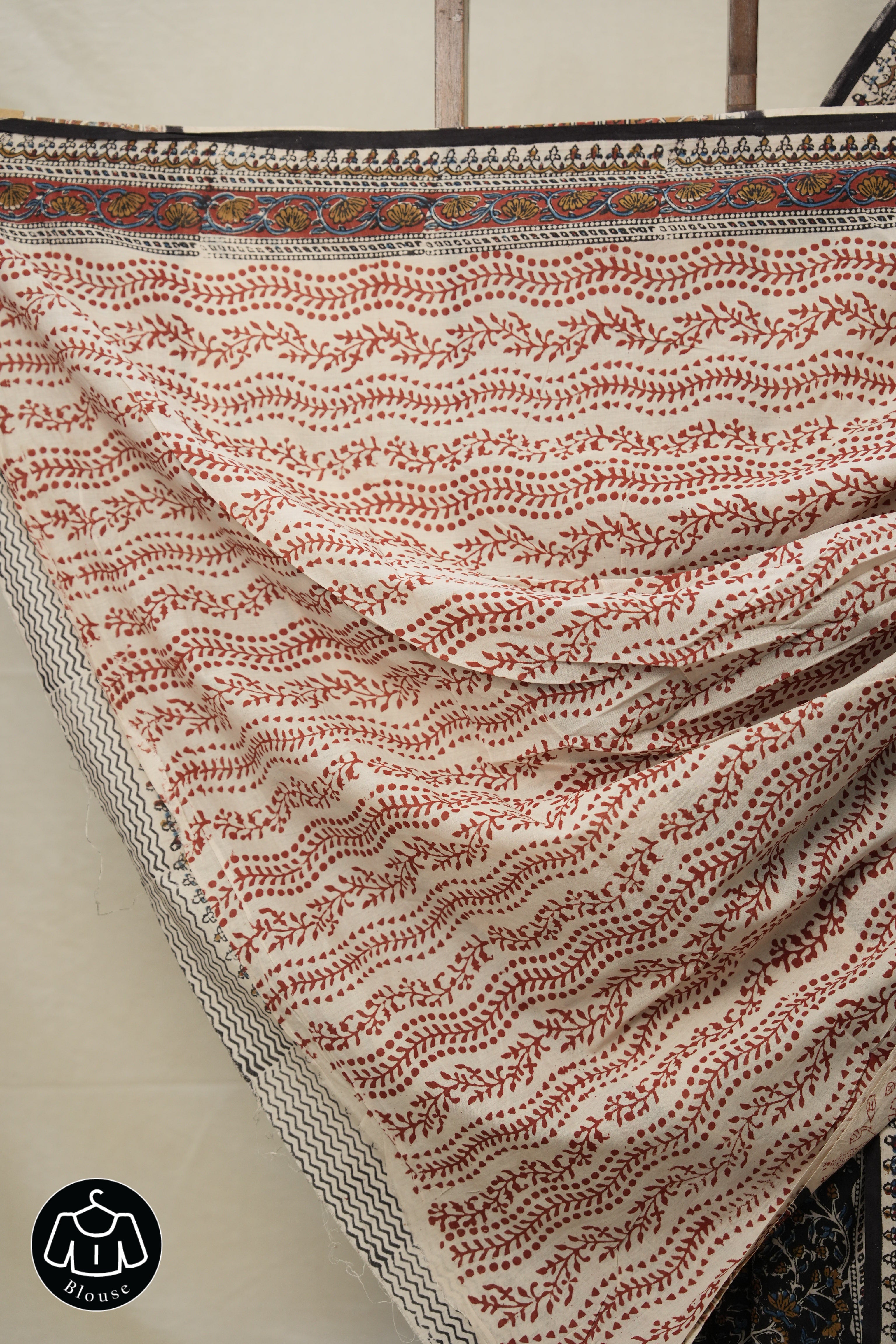 Black HBP Cotton Saree - SRBCS2784