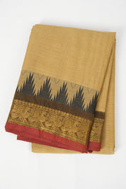 Light Brown Kanchi Cotton Saree - SRLBKCS1038