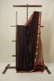 Wine Maheshwari Saree - SRWMS1083
