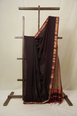 Wine Maheshwari Saree - SRWMS1083
