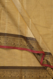 Light Brown Kanchi Cotton Saree - SRLBKCS1038