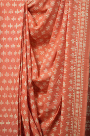 Peach Pink HBP Cotton Saree - SRPPCS3072
