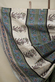 Green HBP Cotton Saree - SRGCS2783