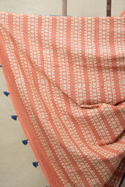 Peach Pink HBP Cotton Saree - SRPPCS3072