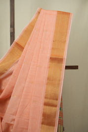 Peach Cotton Paithani Saree - SRPCPS815