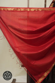 Wine Maheshwari Saree - SRWMS1083