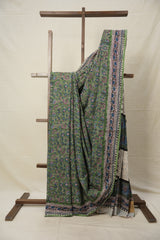 Green HBP Cotton Saree - SRGCS2785