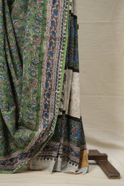 Green HBP Cotton Saree - SRGCS2785