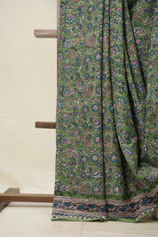 Green HBP Cotton Saree - SRGCS2785