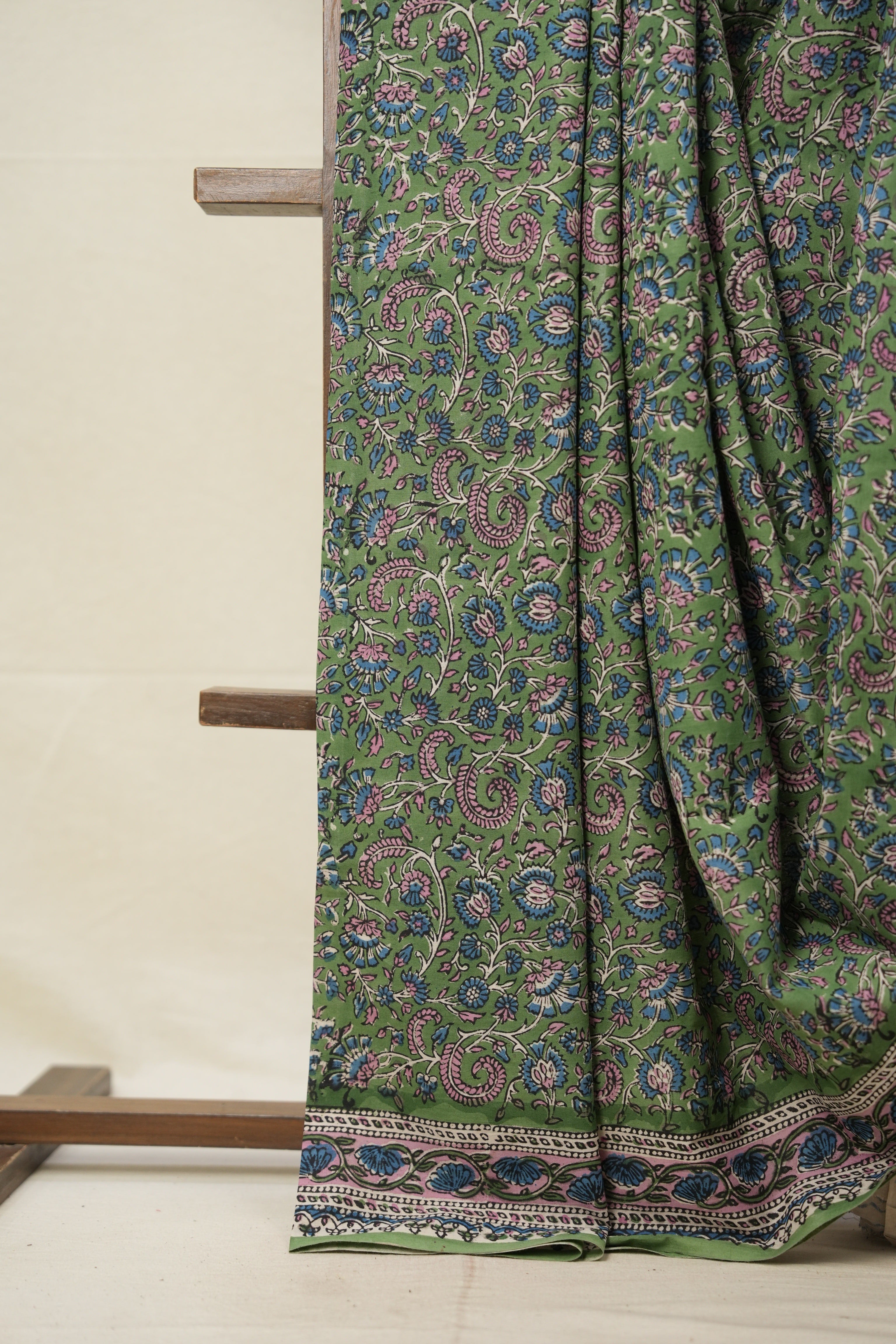 Green HBP Cotton Saree - SRGCS2785