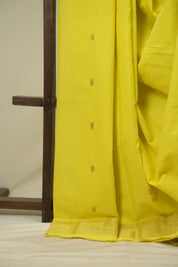 Lemon Yellow Cotton Paithani Saree - SRLYCPS818