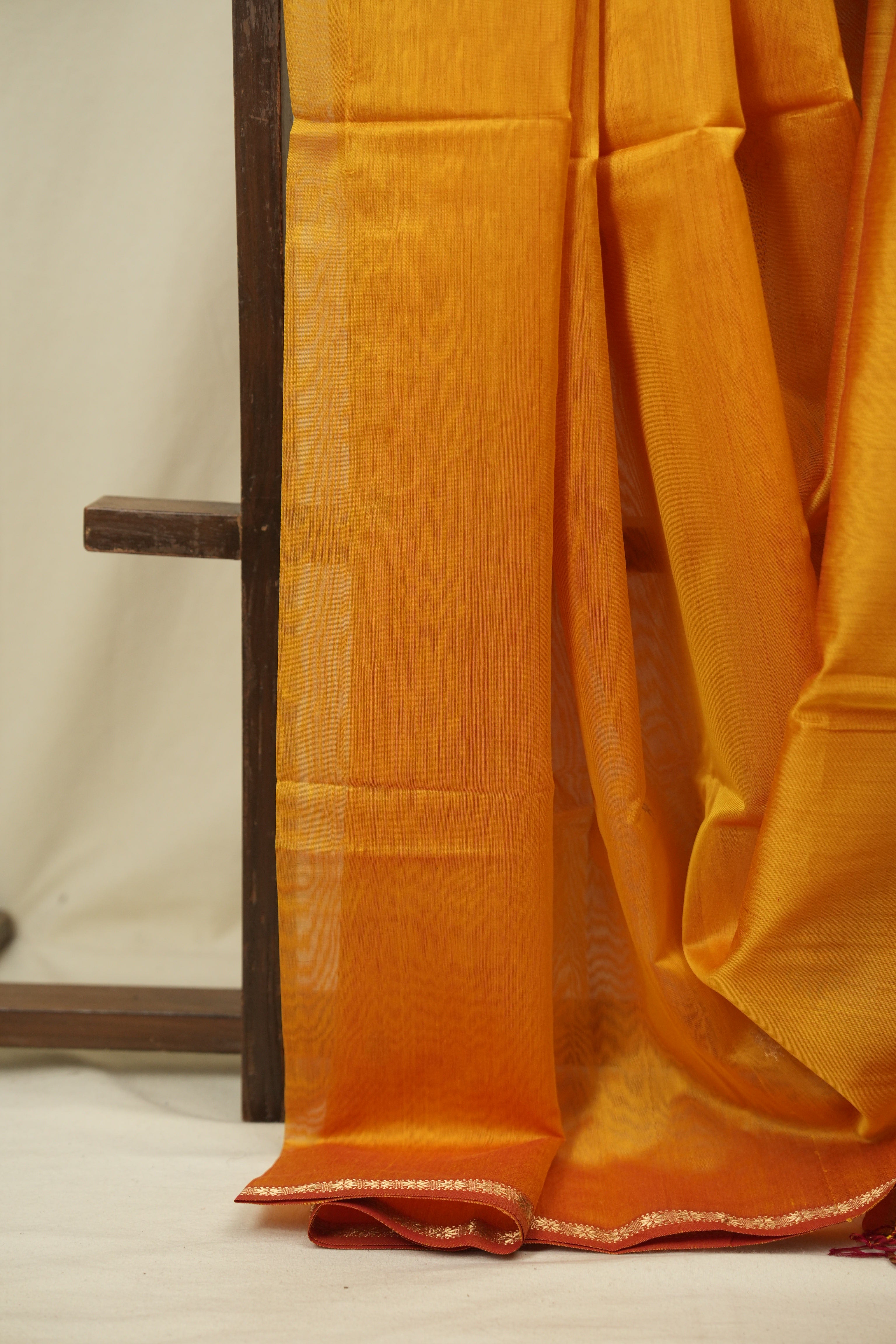 Yellow Maheshwari Saree - SRYMS1404