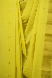 Lemon Yellow Cotton Paithani Saree - SRLYCPS818