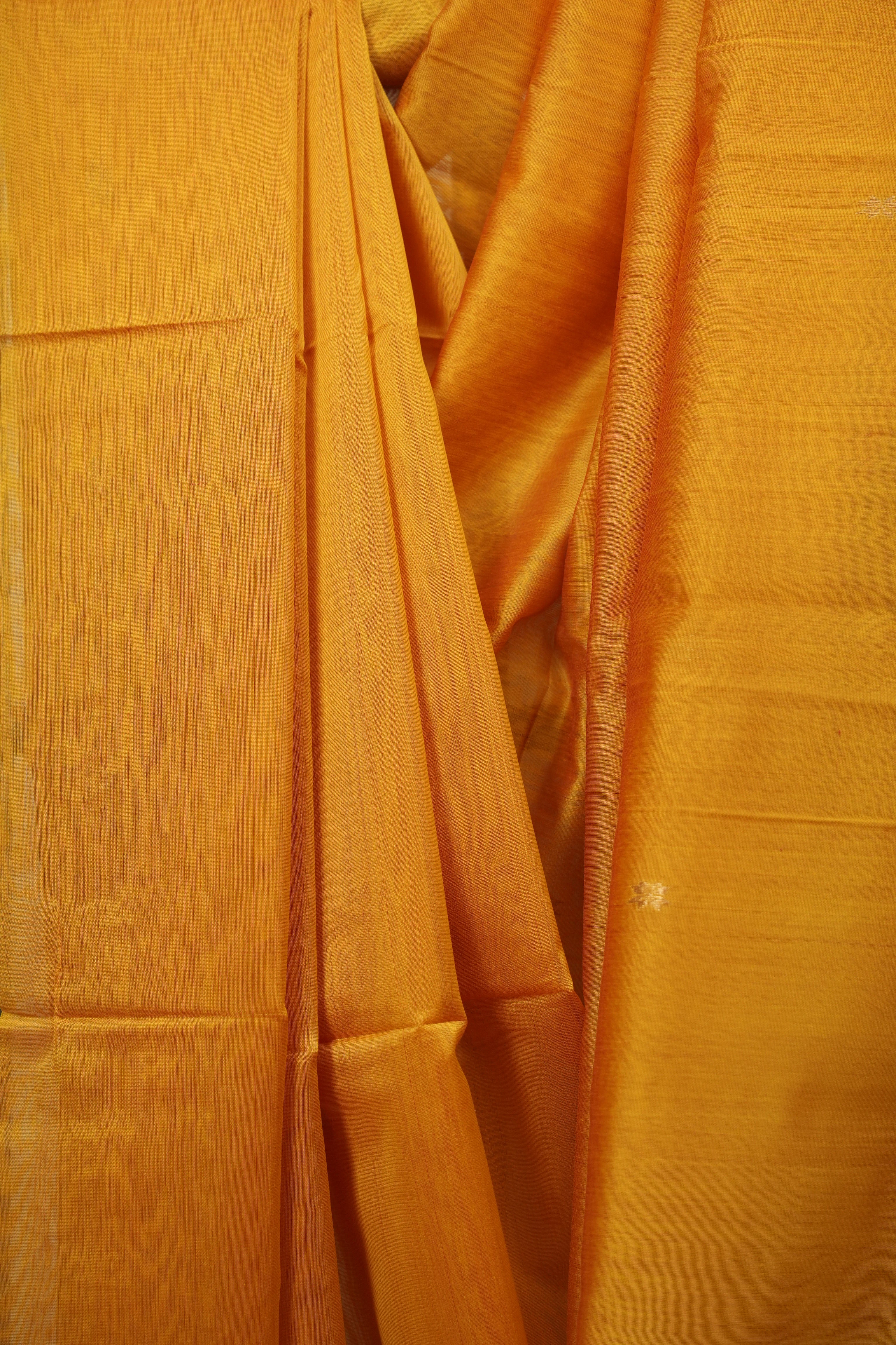 Yellow Maheshwari Saree - SRYMS1404