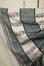 Green HBP Cotton Saree - SRGCS2785