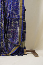 Blue Rajkot Patola Silk Saree - SRBRPSS366