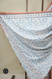White HBP Cotton Saree - SRWCS3236