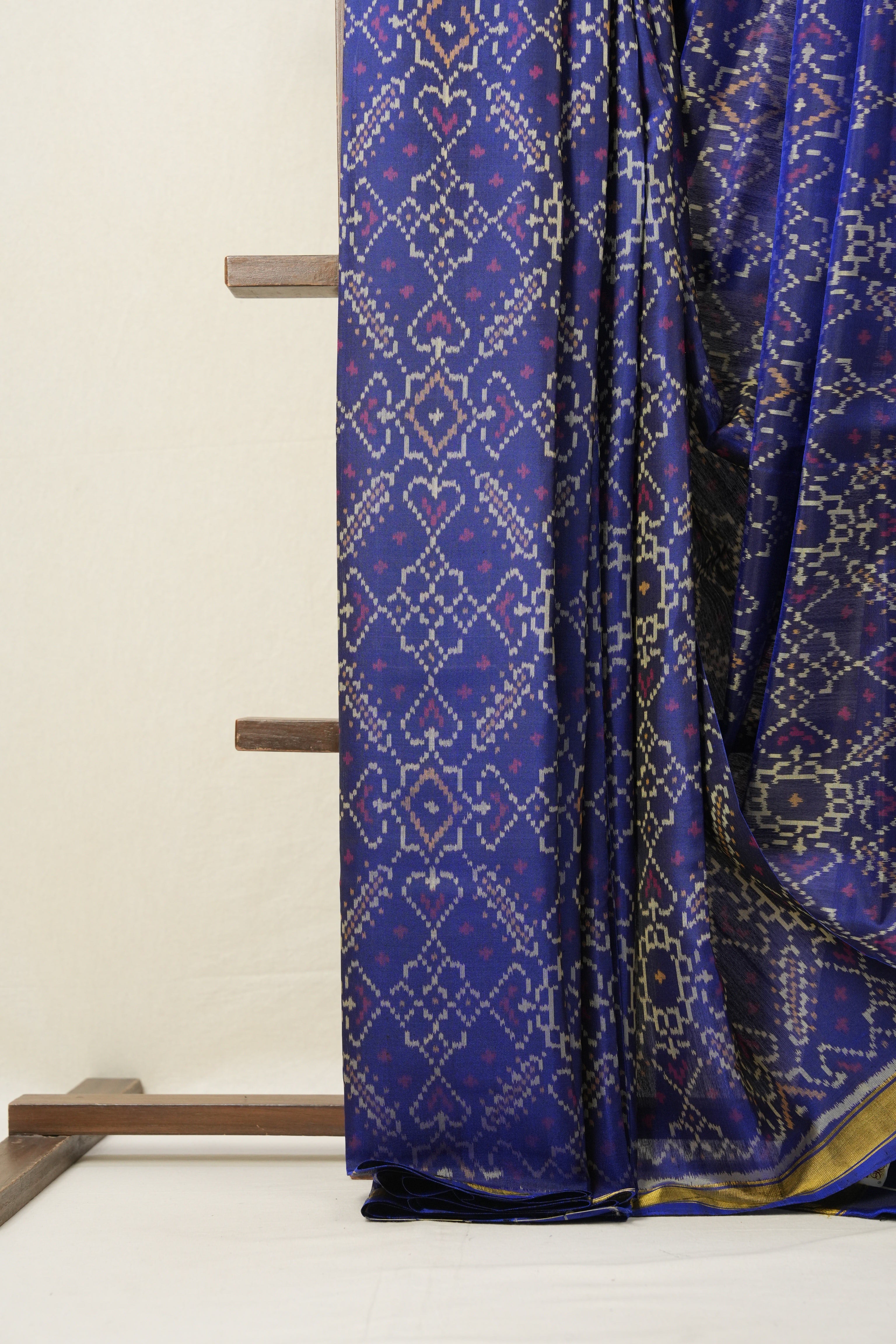 Blue Rajkot Patola Silk Saree - SRBRPSS366