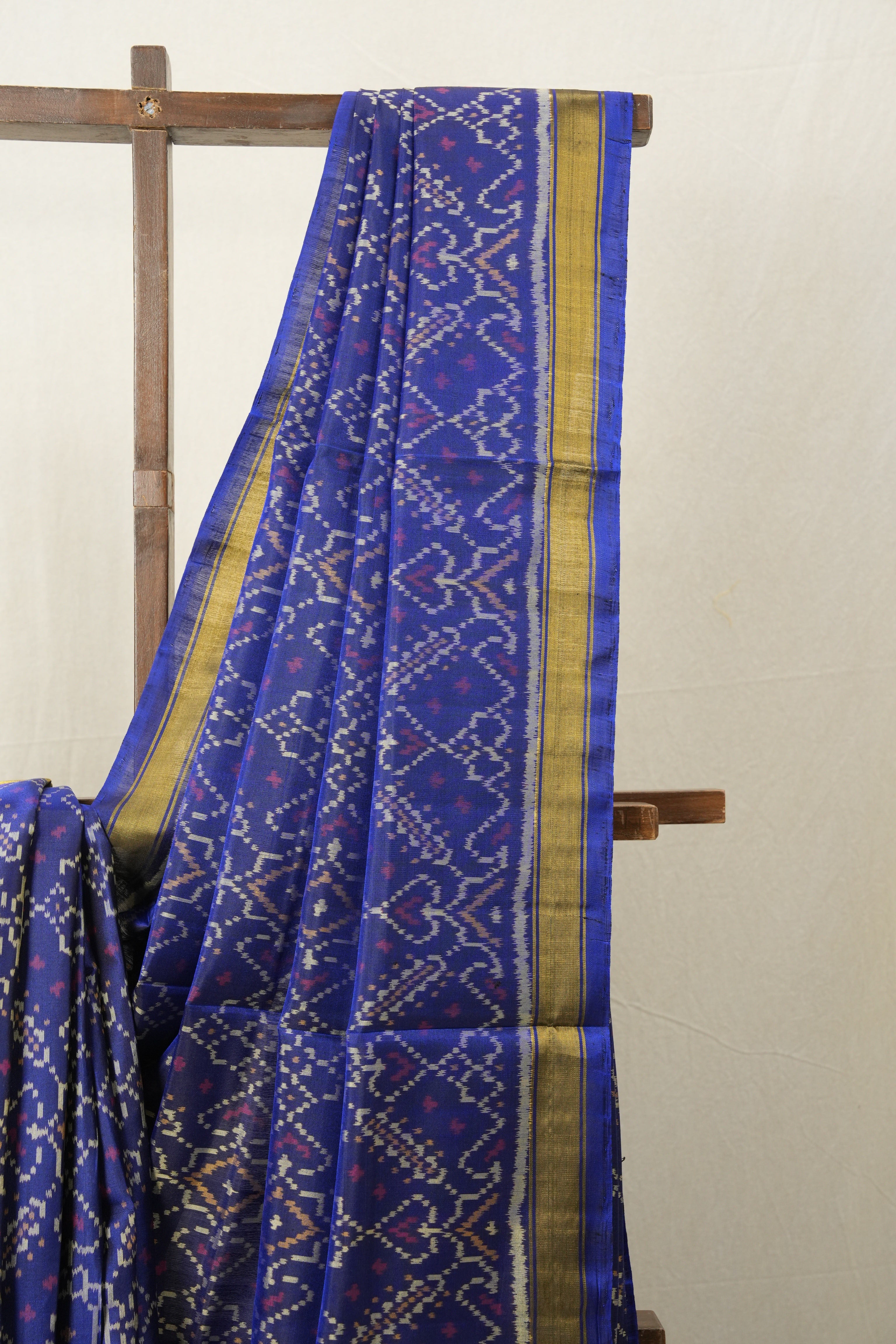 Blue Rajkot Patola Silk Saree - SRBRPSS366