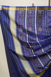 Blue Rajkot Patola Silk Saree - SRBRPSS366