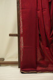 Maroon Maheshwari Saree - SRMMS1405