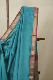 Blue Maheshwari Saree - SRBMS1085