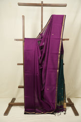 Purple Maheshwari Saree - SRPMS1407