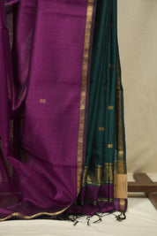 Purple Maheshwari Saree - SRPMS1407