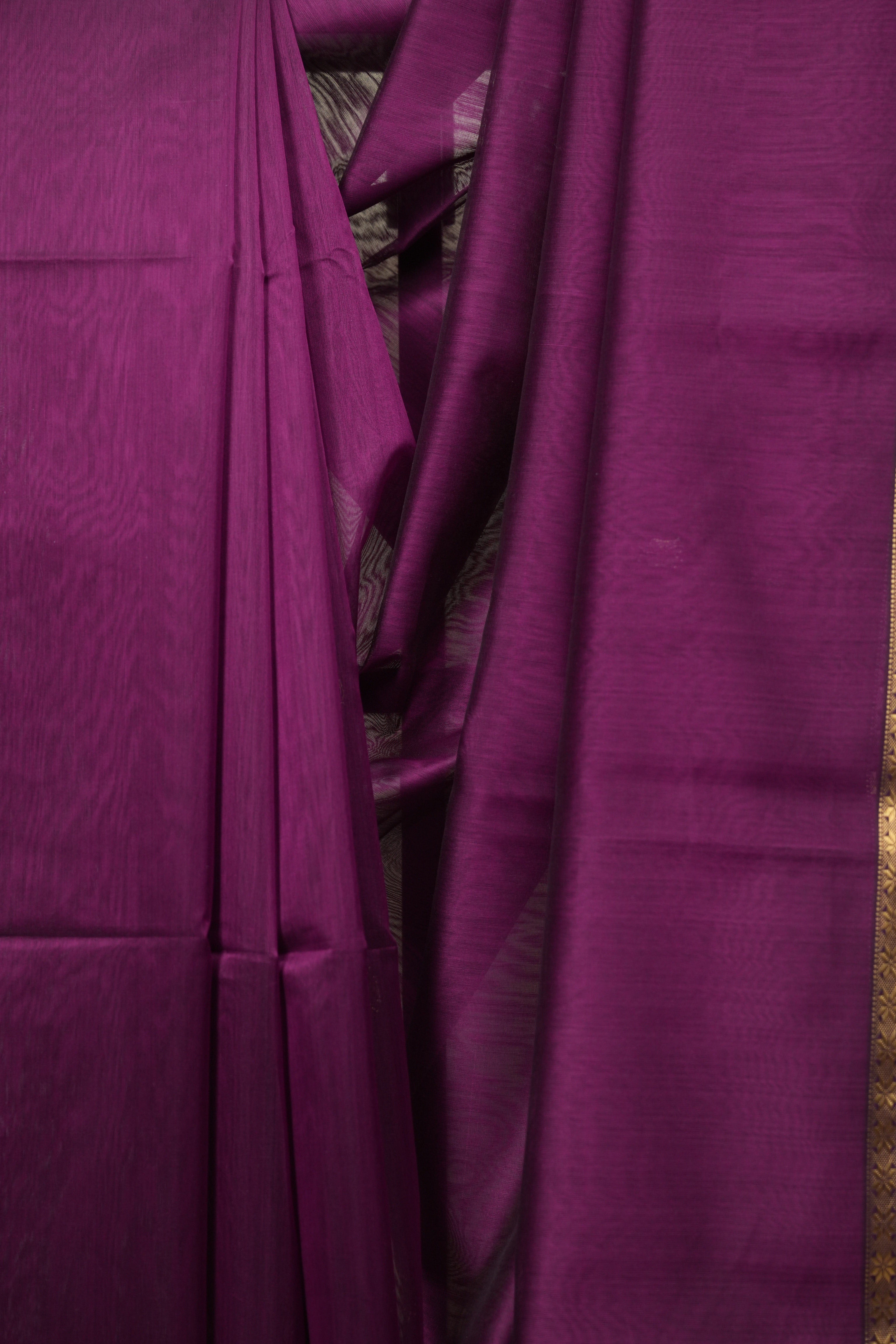 Purple Maheshwari Saree - SRPMS1407