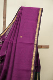 Purple Maheshwari Saree - SRPMS1407