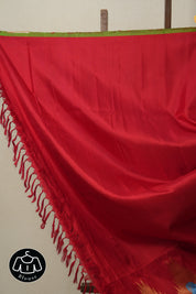 Red Gadwal Silk Saree - SRRGSS376