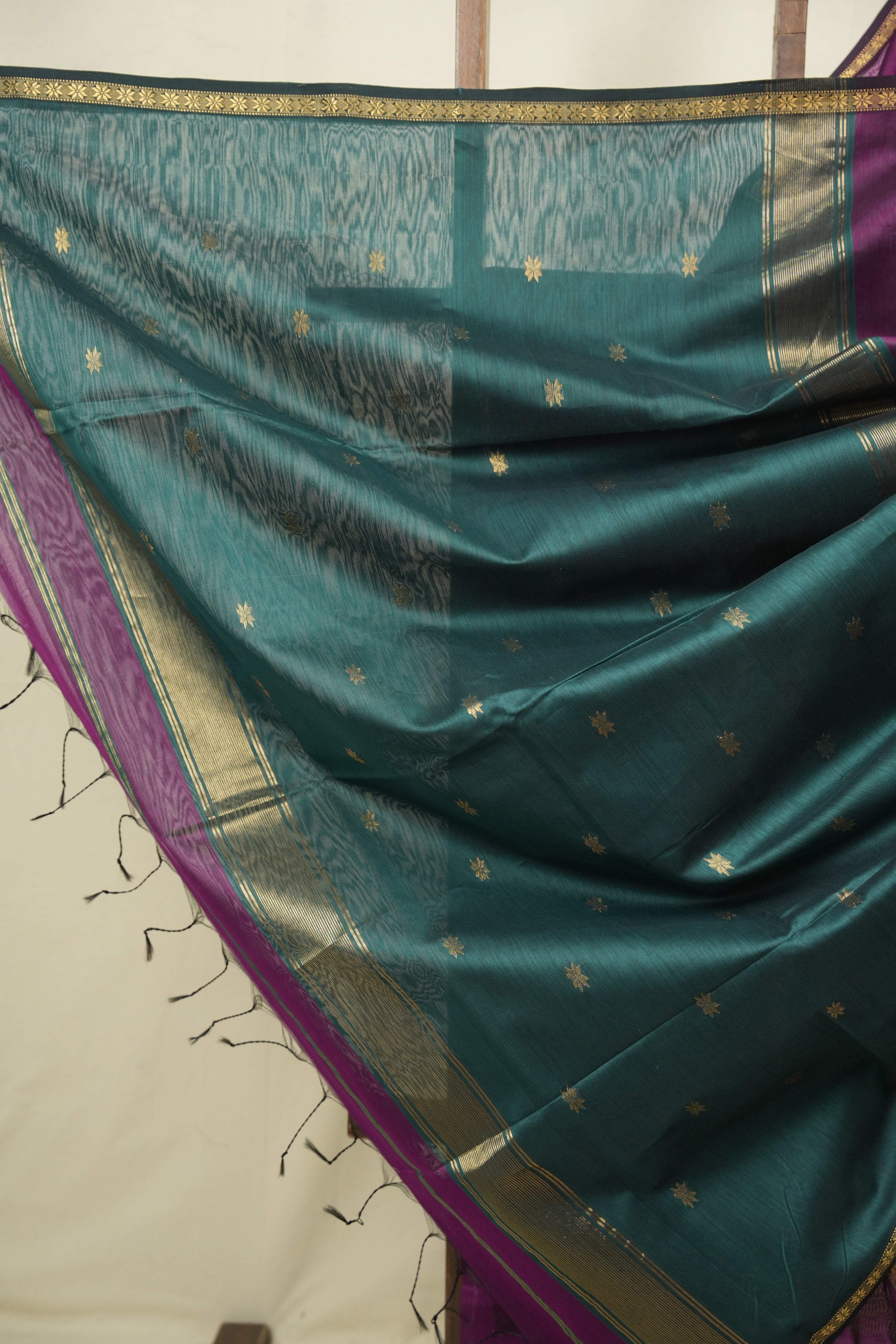 Purple Maheshwari Saree - SRPMS1407