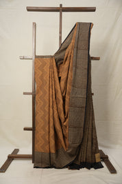 Brown HBP Cotton Saree - SRBCS2776